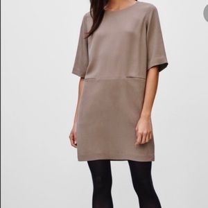 Aritzia Babaton Samir Dress in Taupe